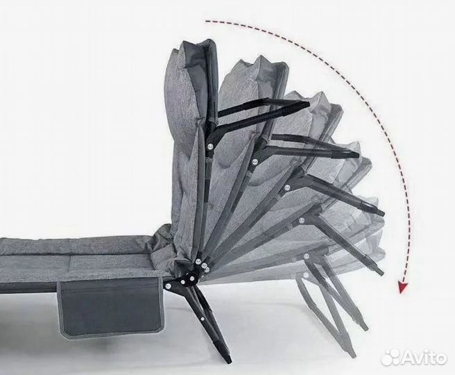 Раскладушка с матрасом туристическая