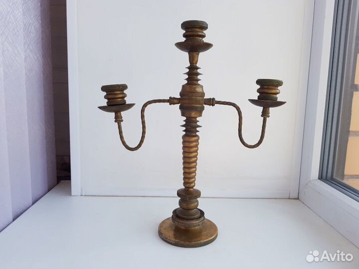 Подсвечник латунь СССР