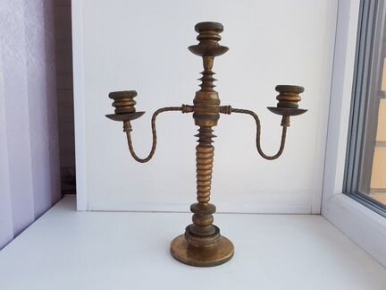 Подсвечник латунь СССР