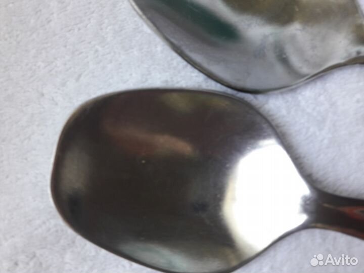 Большие Ложки для Салата. Нержавейка. Винтаж