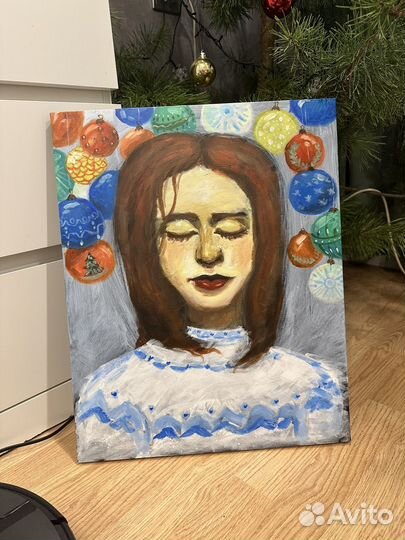 Авторская картина акрилом. В ожидании чуда