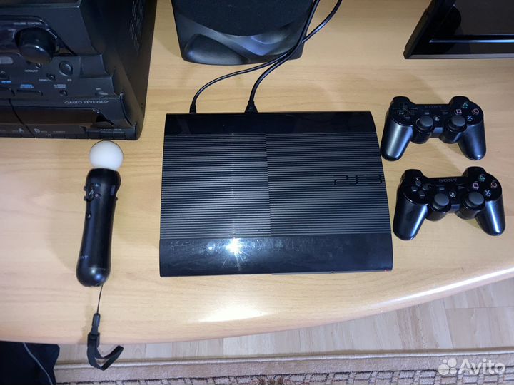 Sony ps3 super slim 500gb прошитая + ps move