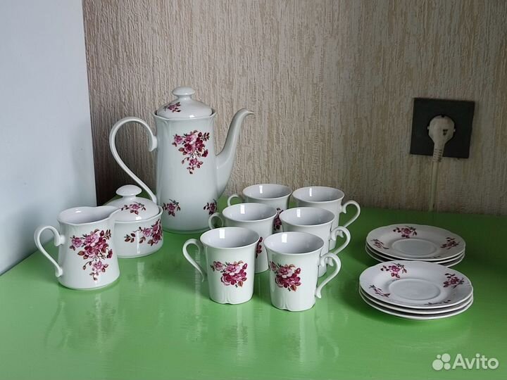 Кофейный сервиз Jlmenau Германия винтаж