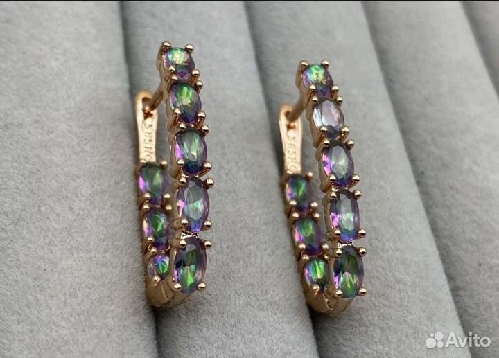 Серьги Мистик Топаз