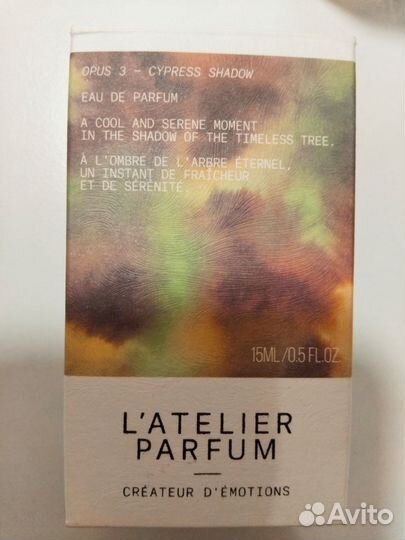 Духи L'atelier Parfum