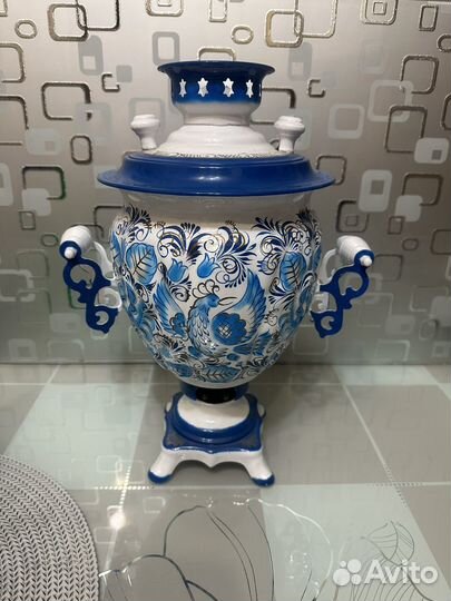 Самовар электрический,роспись гжель