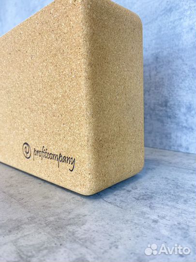 Блок для йоги пробковый Profitcompany