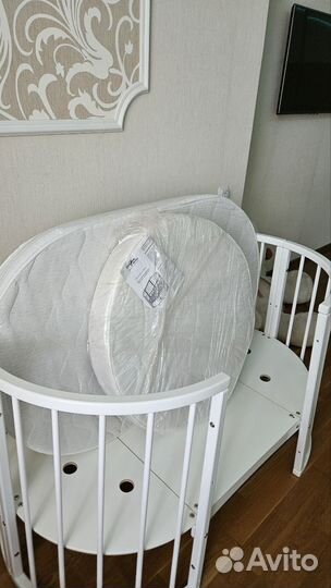 Кроватка трансформер 7 в 1 с маятником и 2 матрас