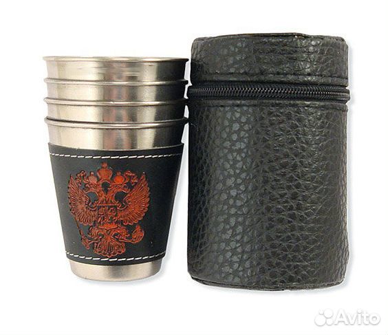 Набор рюмок с гербом в чехле 75мл