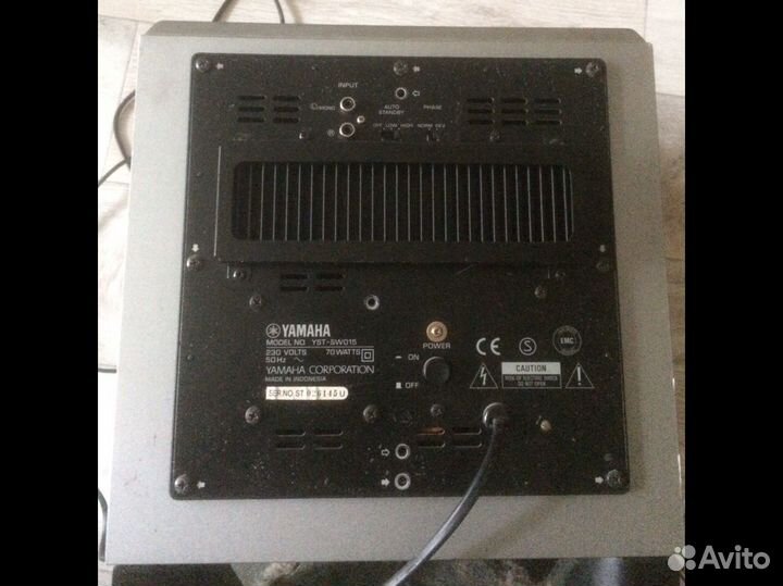 Сабвуфер yamaha YST-SW015