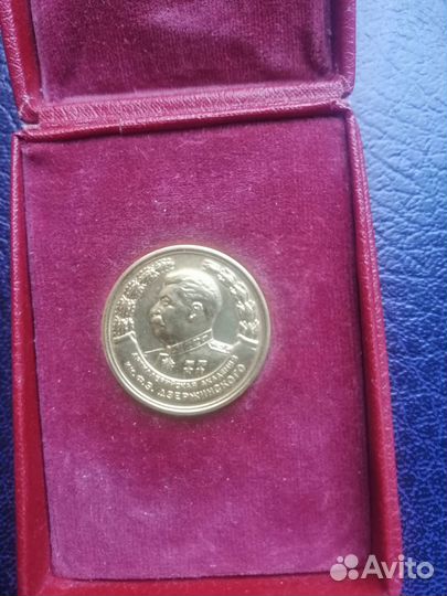 Золотая медаль за отличное окончание академии