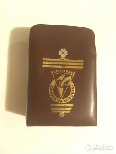 Портсигар кожаный для мягкой пачки сигарет СССР