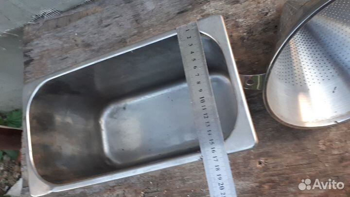 Емкость и дуршлаг нержавейка