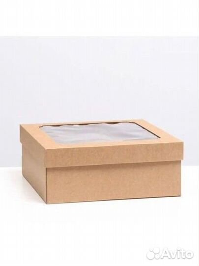 Коробка самосборная с окном