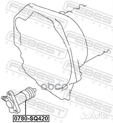 Цилиндр сцепления рабочий 0780SQ420 Febest
