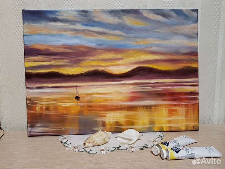 Картина большая 50х40см бокс Кличко