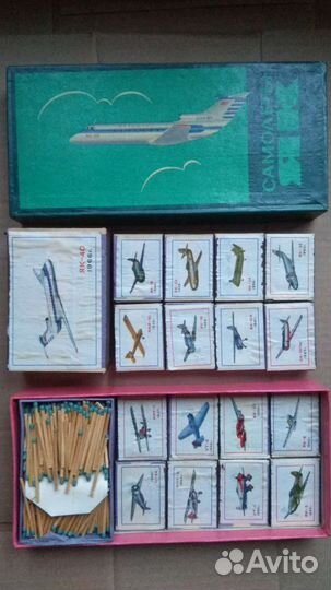Спички сувенирные коллекционные, 6 наборов