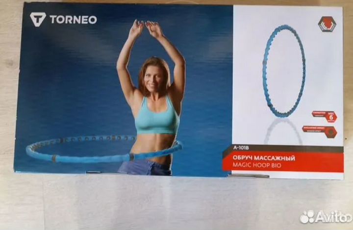 Массажный обруч хулахуп Torneo