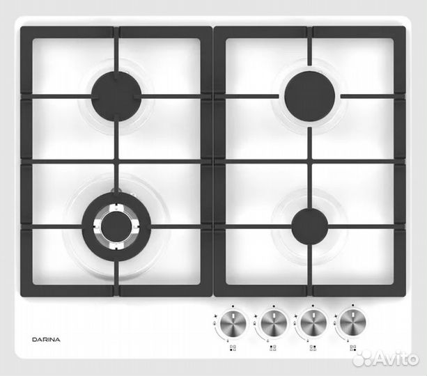 Варочная панель газовая Дарина новая, белая