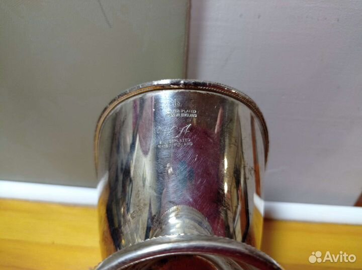 Старинные сахарницы, латунь, серебрение, Англия