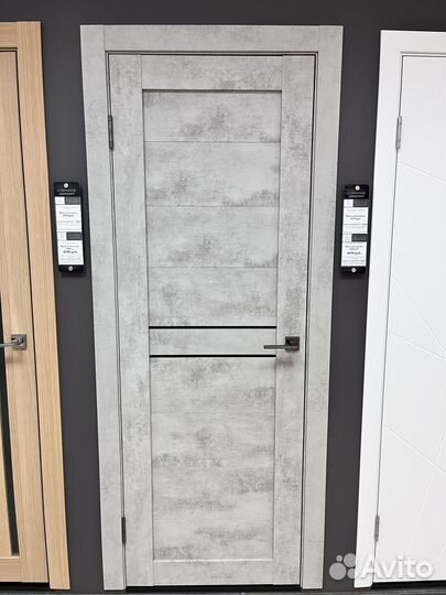 Межкомнатные двери, цвет бетон, Loft Лофт