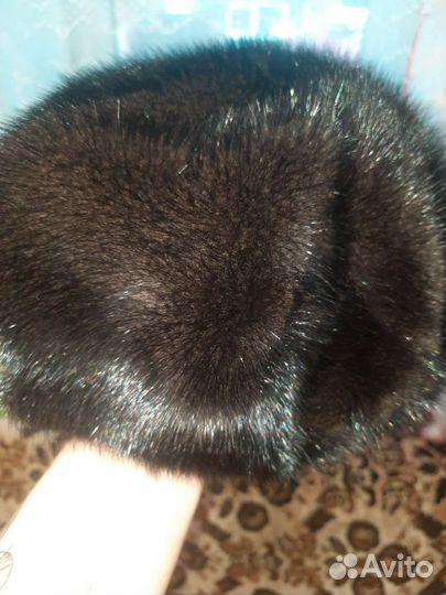 Норковый берет мягкий