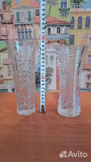 Вазы фужеры хрусталь