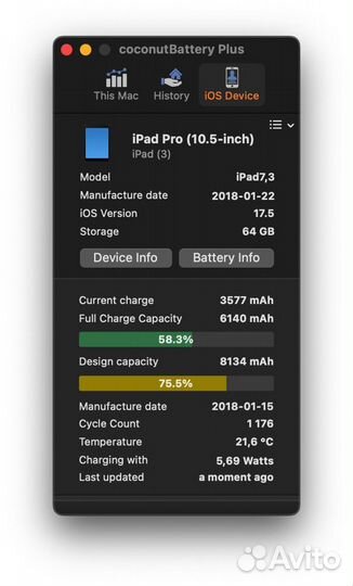 iPad pro 10.5 64 2017