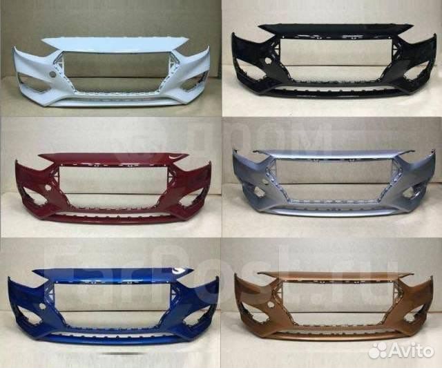 Передний бампер на hyundai solaris 2017-2020