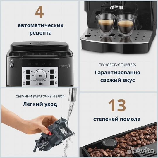 Новая Кофемашина DeLonghi Magnifica S ecam22.110.B