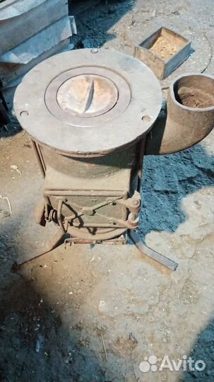 Печь буржуйка чугунная разборная СССР