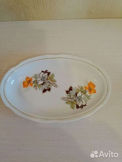 Блюдо керамика СССР сервантного использования