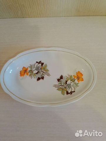 Блюдо керамика СССР сервантного использования