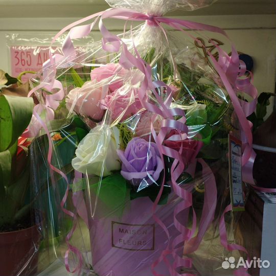 Букеты из мыльных цветов