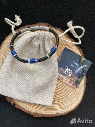 Кожаный мужской браслет, унисекс