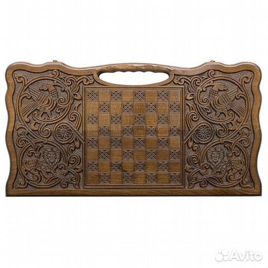 Нарды резные Сторона луны 60 х 60 см бук Армения 62494