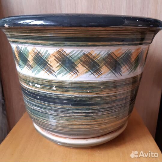 Цветочный горшок керамический