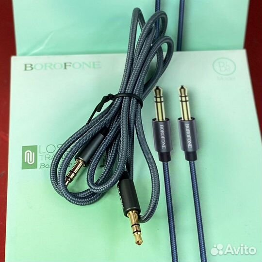 Кабель Aux-Aux(3.5) в тряпичной оплетке t06