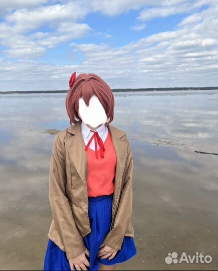 Косплей сайори доки доки литературный клуб