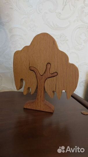 Деревянная фигурка Ива, паззл, игрушка из дерева