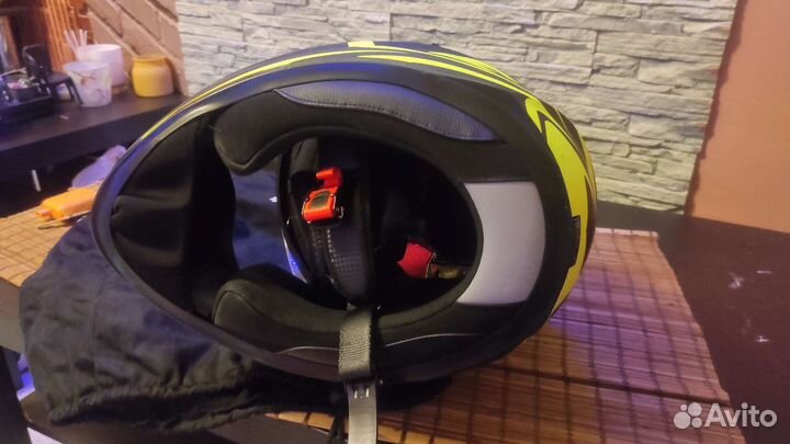 Мотошлем с очками LS2 (XL )