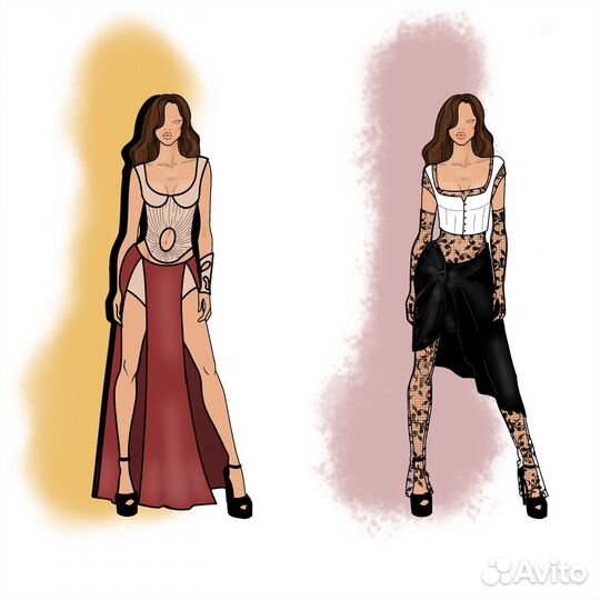 Дизайнер одежды, эскизы одежды