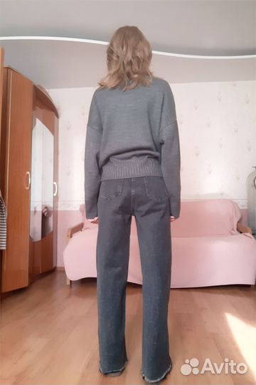 Джинсы широкие 42 44 женские