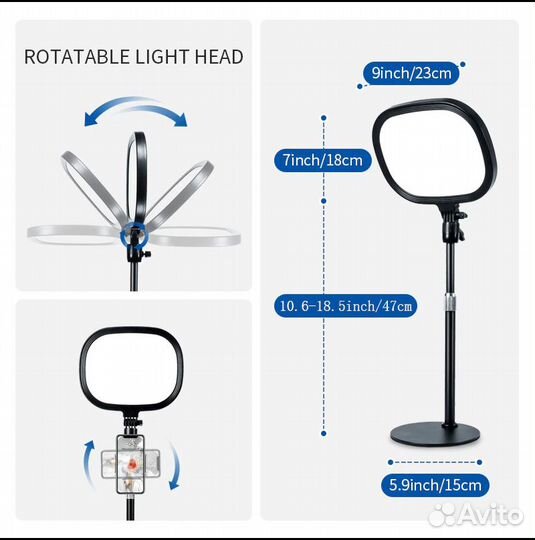 Свет для стрима кольцевая лампа для стриминга