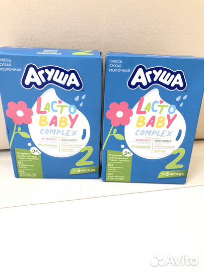 Сухая смесь Агуша lacto baby 2