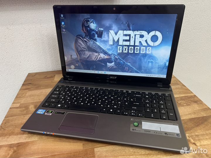 Игровой Acer 4 ядра Core i3-2350M 6Gb SSD256 GT610