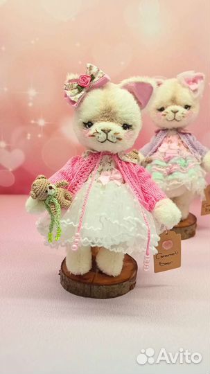 Ручная работа на заказ кошечка зефирка