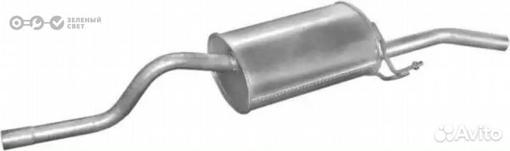 Polmostrow 21275 Глушитель задняя часть clio II sy