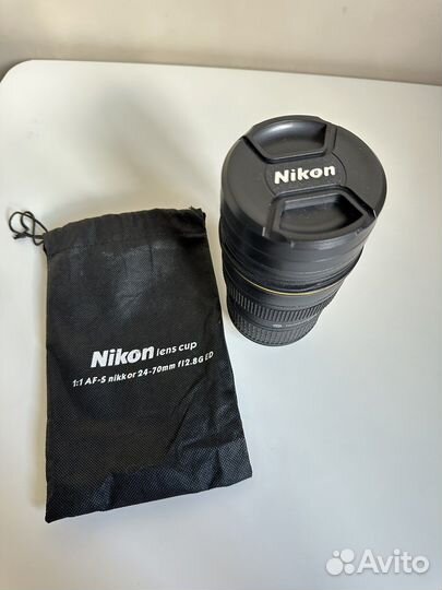 Термокружка в виде объектива Nikon EF 24-70mm