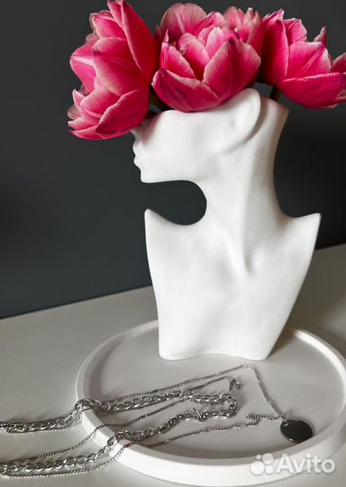 Подарок/декор для дома/изделия из гипса/ваза